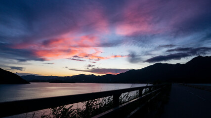 Twilight over the lake