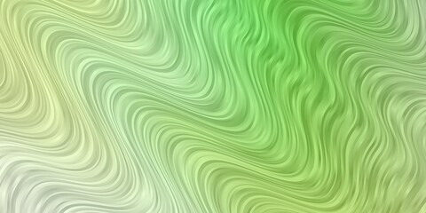 Light Green vector backdrop with circular arc. Colorful geometric sample with gradient curves.  Smart design for your promotions.