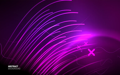 Abstract background - neon line design for Wallpaper, Banner, Background, Card, Book Illustration, landing page