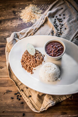 Black beans and rice