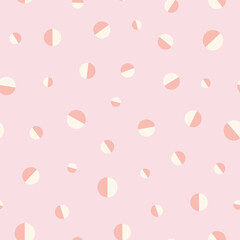 ivory blush dot scatter seamless pink background design