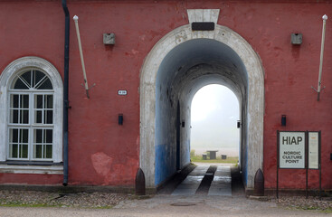 entrance to the castle Suomenlinna in Helsinki