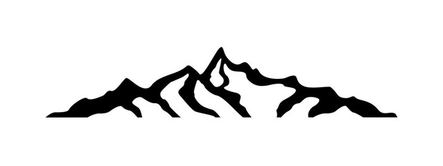 Fototapeta premium Mountain icon logo. Vector illustration icon