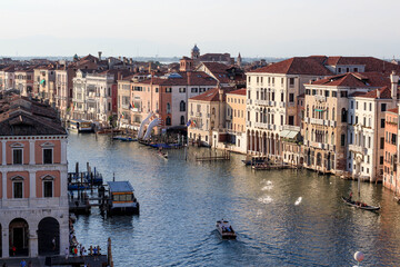 Venice grand canal in Italy view from the top