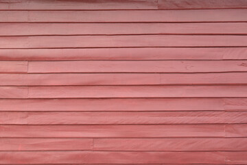 Texture of red wood Lath wall background.