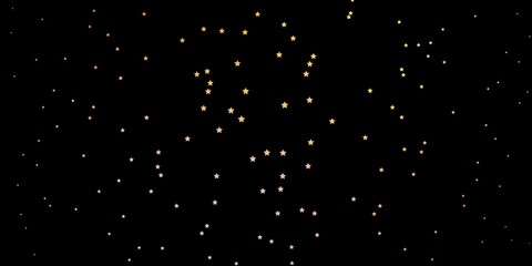 Dark Pink, Yellow vector background with colorful stars. Colorful illustration with abstract gradient stars. Best design for your ad, poster, banner.