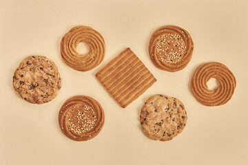 Delicious homemade cookies for bakerys
