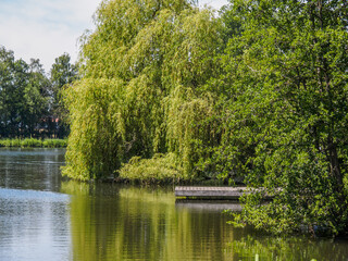 Der Fluss Berkel und der Berkelsee im Münsterland