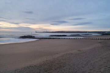 Aberdeen's beach at sunrise