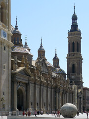 Fototapeta na wymiar Zaragoza (Spain). Basilica of Our Lady of Pilar in Zaragoza