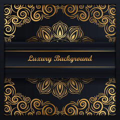 vintage background with golden frame