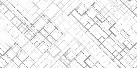 House plan project .Technical drawing background.Engineering design .Vector , illustration.	