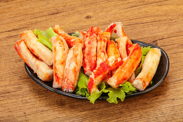 Natural luxury crab meat fillet