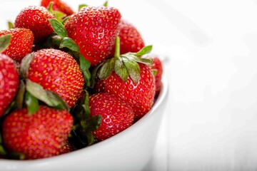strawberries in a bowl