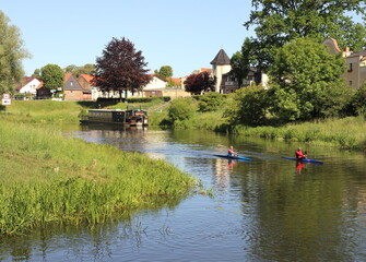 wasser, see, landschaft, fluss, haus, natur, himmel, baum, park, teich, blau, sommer, green, baum, bäuerlich, anreisen, herbst, wald, bauwerk, freizeit, finowkanal, erholung, szene, brandenburg