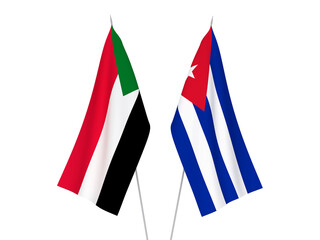 Cuba and Sudan flags