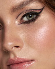 Beauty Makeup Model Closeup Perfect skin 