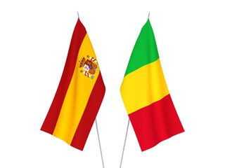 Spain and Mali flags