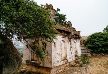 Naklejka premium Ancient hidden sufis temple in Hampi, India