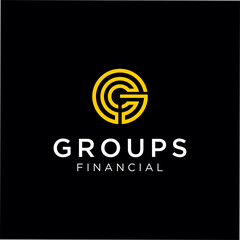 Abstract Circle Letter G logo Line design Business Consulting Industrial Template. Round Initial G Logo Linear 