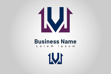 Initial Letter Logo Template V modern