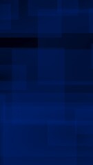 Dark blue background. Blue backdrop with transparent suares. Vertical orientation. 3D illustration