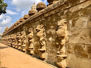 The Kanchi Kailasanathar temple in Kancheepuram. It is one of the oldest structure built by...