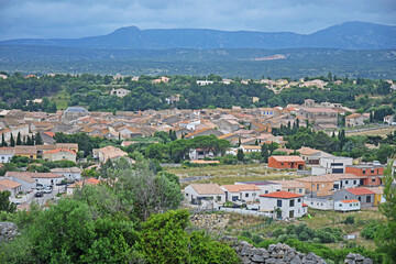 Fototapeta na wymiar Village de La Palme, Aude, Languedoc, Occitanie, France.