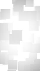 White abstract background. Misty backdrop with grey squares. 3D illustration