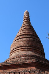 Stupa en briques à Bagan, Myanmar