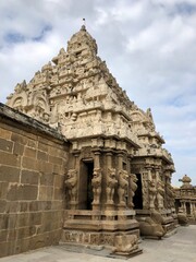 The Kanchi Kailasanathar temple in Kancheepuram. It is one of the oldest structure built by...