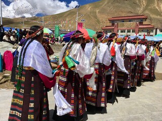 Dorffest in Tibet