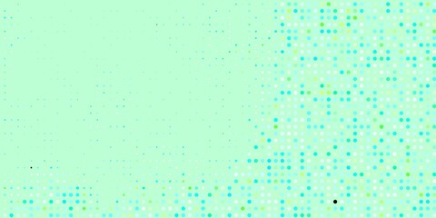 Light Blue, Green vector layout with circle shapes. Modern abstract illustration with colorful circle shapes. Pattern for booklets, leaflets.