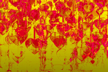 Heart on Grange background