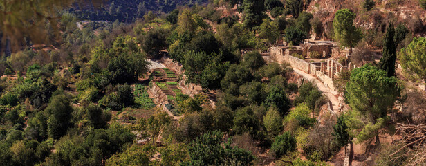 Fototapeta na wymiar panoramic view of the sataf