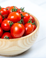 Cherry tomatoes in a bowl