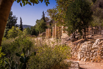 ruins in sataf, jerusalem