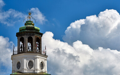 Fragment of the city cathedral in Salzburg