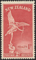 Postage stamps of the New Zealand. Stamp printed in the New Zealand. Stamp printed by New Zealand.