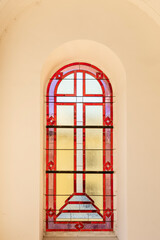 church window in the The Russian Church, Geneva 