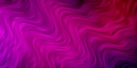 Dark Pink vector texture with circular arc. Colorful illustration, which consists of curves. Best design for your posters, banners.