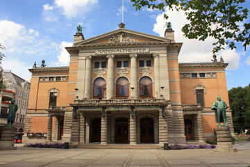 Fototapeta na wymiar Centre Ville d'Oslo Norvège - Oslo City Centre Norway