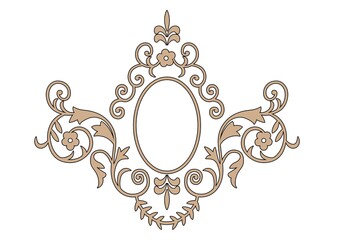 Ornament for monogram, Eps 10 file