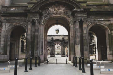 Entrance to John Street Glasgow, Glasgow City Chambers.
