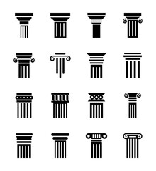 Pillar drawings icons