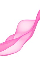 Abstract light red wave. Bright light red ribbon on white background. Abstract red smoke. Light red scarf. Raster air background. 3D illustration