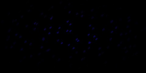 Dark Blue, Red vector background with woman symbols.