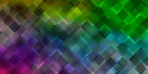 Light Multicolor vector background with rectangles.