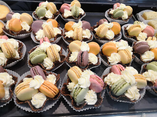 these are small desserts with cream