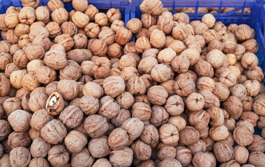 Walnuts for sale on the open market